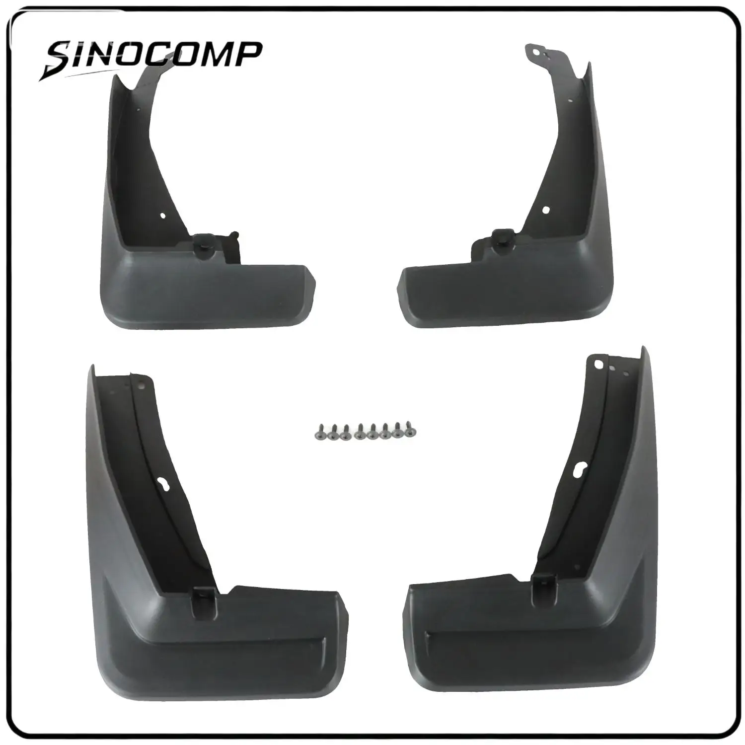 

Mud Flap Set FOR VW Tiguan R-Line 2018-2023 Direct Replacement Front Rear 4 Pieces