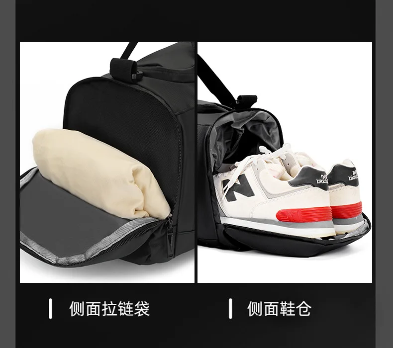 Sports Fitness Bag Handheld Travel Luggage Bag with Shoe Compartment Wet Dry Separation Swimming Backpack