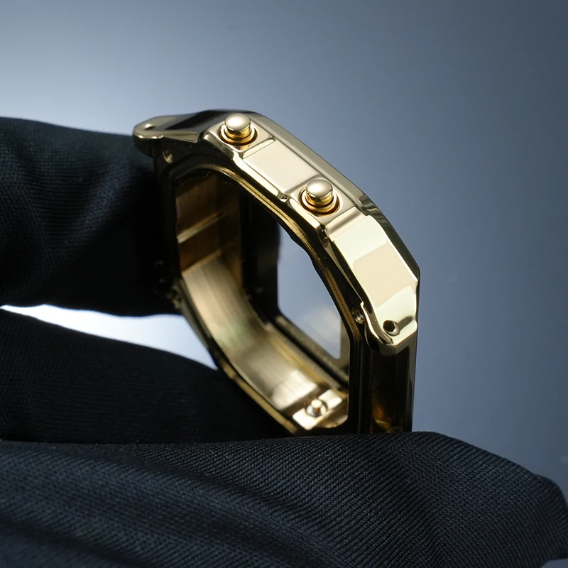 A168 Upgrade Edelstahlgehäuse Lünette Mod Kit für Casio 3298 A168WA Uhr Hochwertiges Uhrenzubehör aus massivem Metallgehäuse und Armband – Detail 8