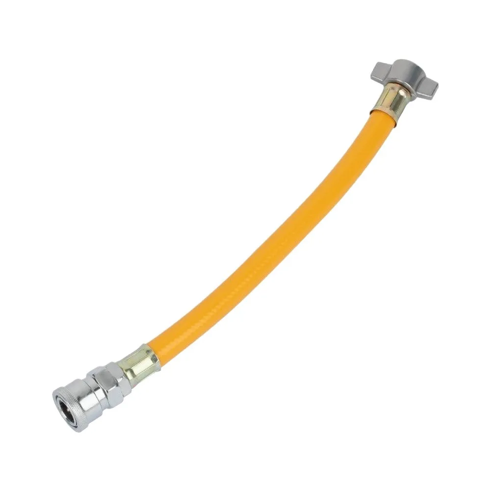 280mm Yellow PU Quick Connector for Car Air Intake Valve Air Pipe Linkage Compatible with Air Tank and Air Cylinder Setups