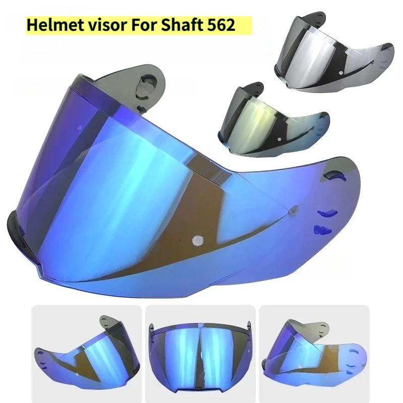 New Motorcycle Helmet Visor Lens for Shaft 562 Replace Anti-UV Anti-Scratch Dustproof Wind Shield Motorcycle Accessories