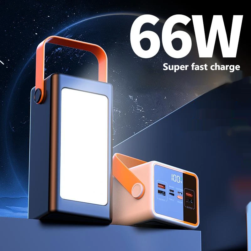 90000mah laptop power bank PD 66w Super fast charge 5 output 3 input Outdoor Power supply Large Capacity Portable