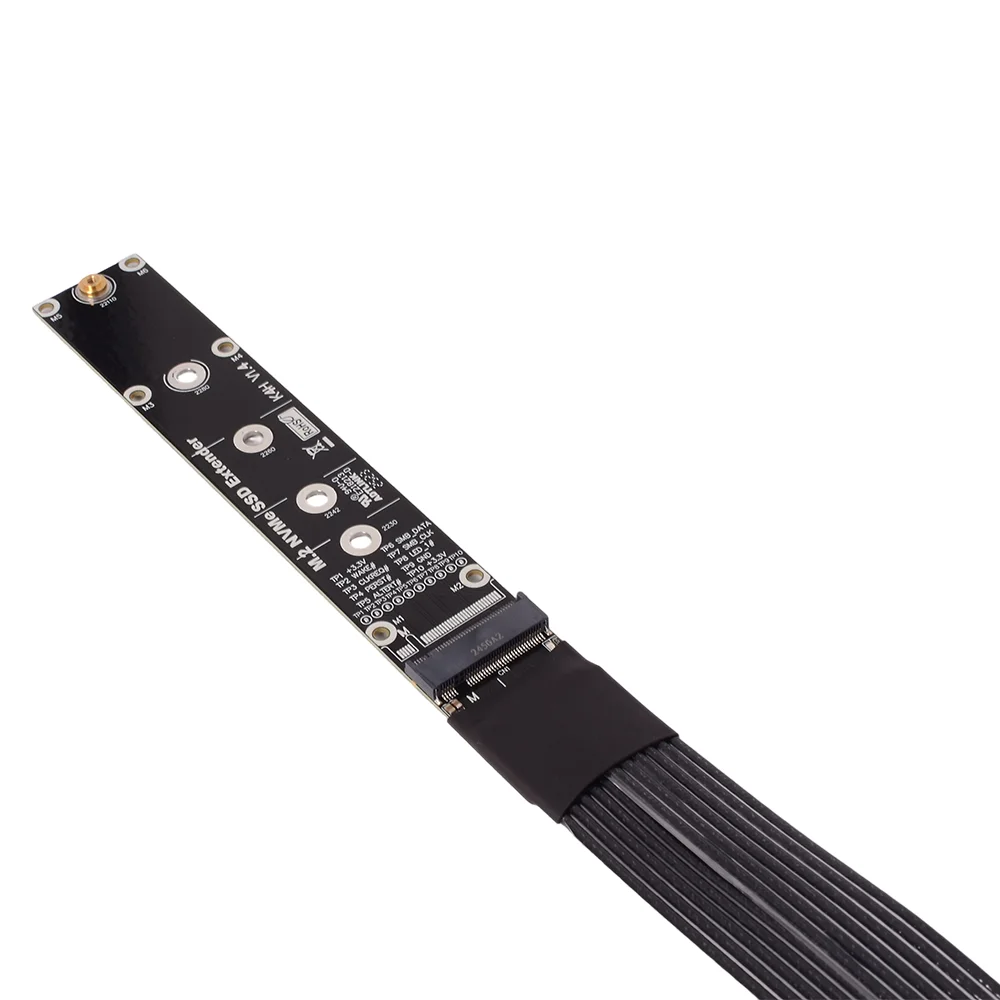 Adaptateur PCIE 5.0 4.0 3.0 X4 M2 M.2 NVMe SSD, câble d'extension Riser K44SF 22110 taille/K44SF 2280, prend en charge Ultra R44 K44 M44
