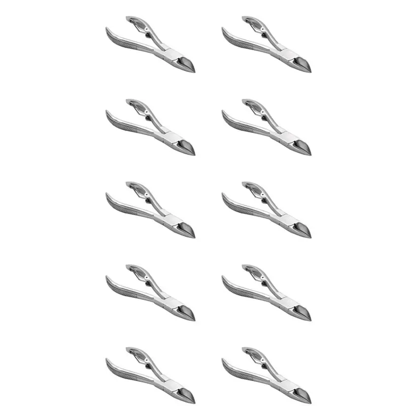 10X Professional Feet Toe Nail Clippers Trimmer Cutters Paronychia Nippers Chiropody Podiatry Stainless Foot Care Tools