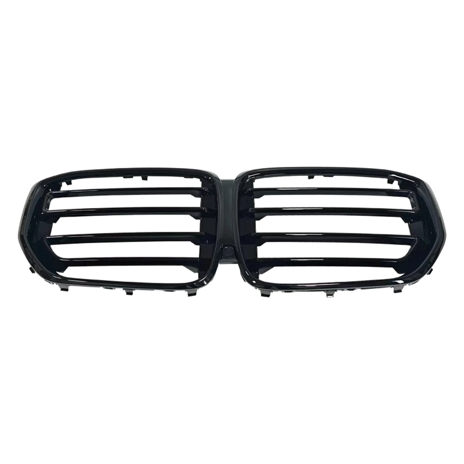 Modified Front Grille Racing Grill Gloss Black Upper Bumper Hood Mesh Grid For BMW X5 G05 2023-2024 LCI