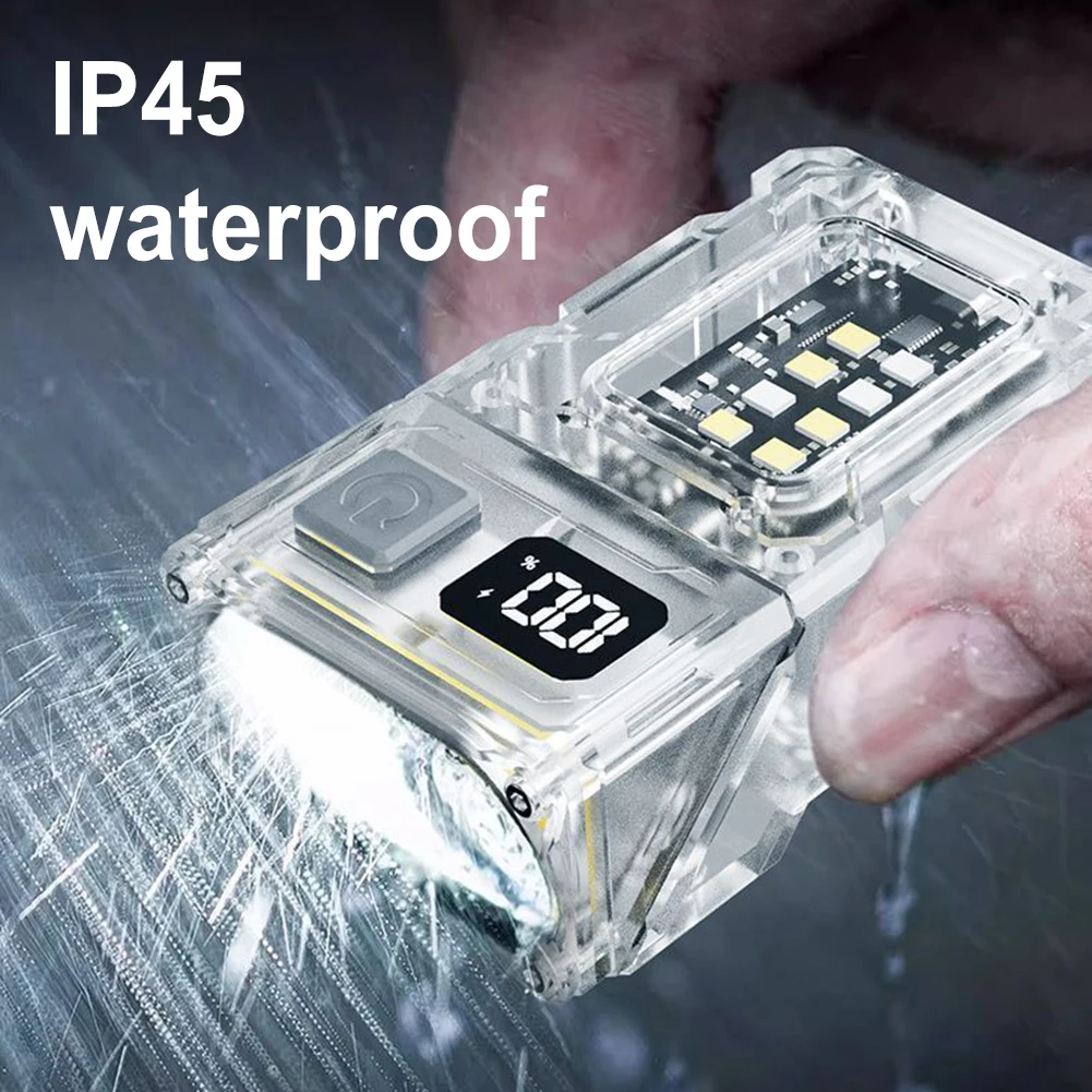 COB + SMD LED Outdoor Mini Taschenlampe USB Aufladbare Tragbare Taschenlampe Lampe Drehbare Camping Arbeit Licht für Nacht Laufen