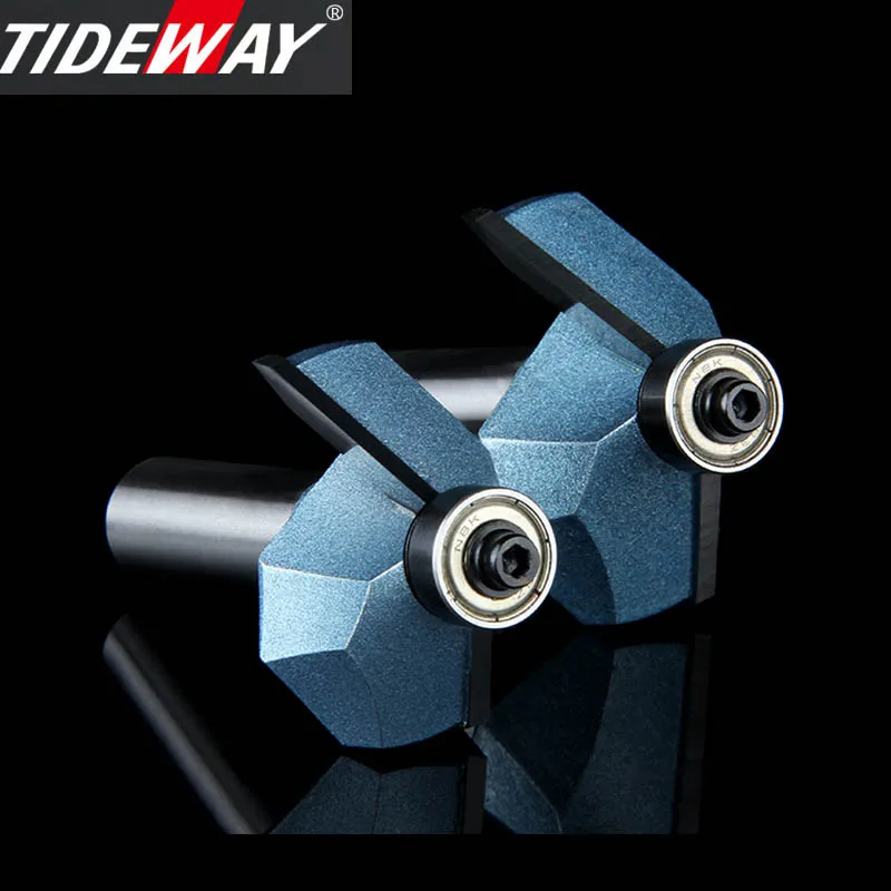 Tideway Industrial Grade 45 Degree Chamfer Trimming Milling Cutter Tungsten Carbide Woodworking Router Bits CNC Tool for Wood