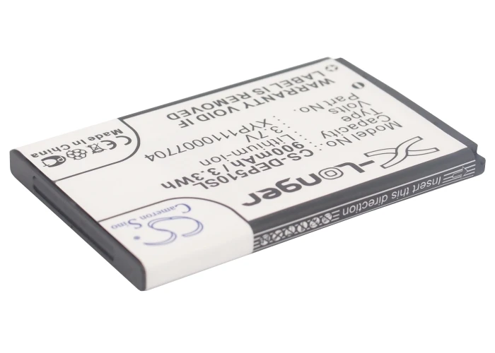 Batterie de remplacement CS pour Bea-fon, S400, EU001B, S400, EU001W, 900mAh, 3,33 Wh