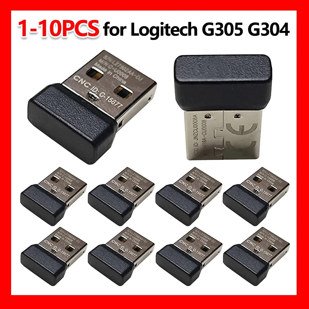 

USB беспроводной ключ-приемник, сменный USB-адаптер приемника мыши, USB-адаптер для беспроводной игровой мыши Logitech G305/G304