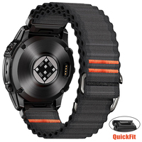 22 26mm Easy-fit Nylon Canvas Watch Band For Garmin Fenix 8 E 7X 7 Pro Solar/6X 6/5 5X Plus/Enduro 3/Tactix 8 Smartwatche Strap