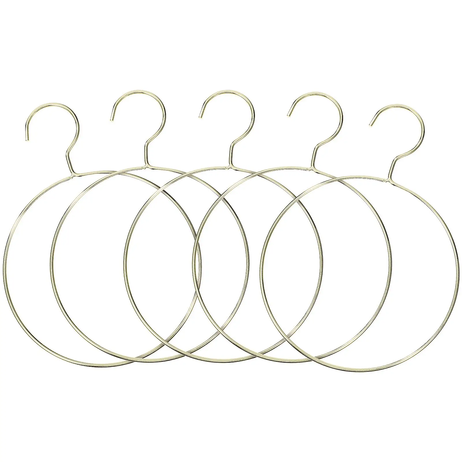 

5 Pcs Round Hangers Eco Friendly No Burrs Creative Design Heavy Duty Clothes Velvet Fashion Towel Rack Home