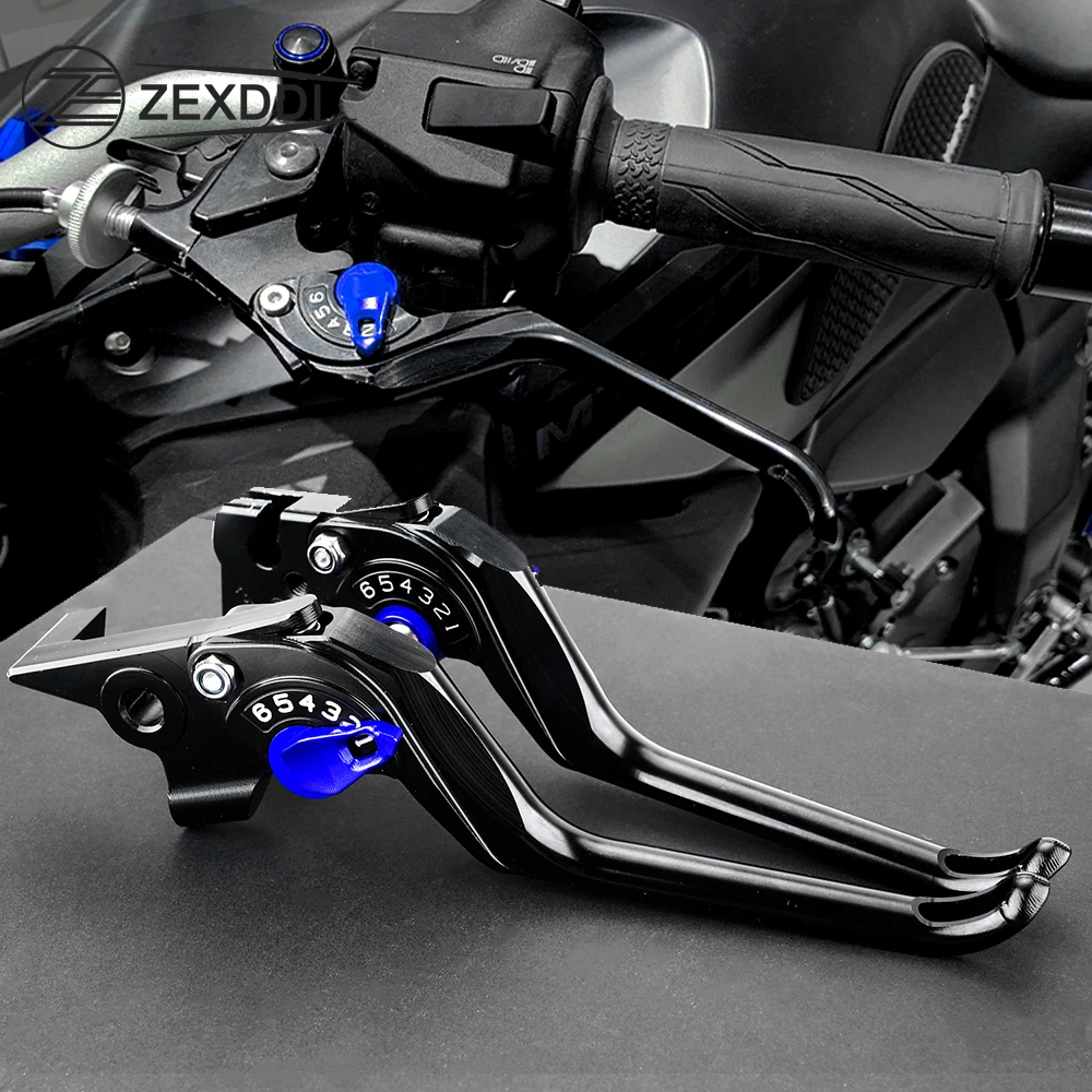 Nouveau pour Yamaha MT07 2025 2026 Tenere 700 XSR 700 900 MT-09 TRACER 2015-2020 Moto CNC Levier de frein et d'embrayage réglable et modifié
