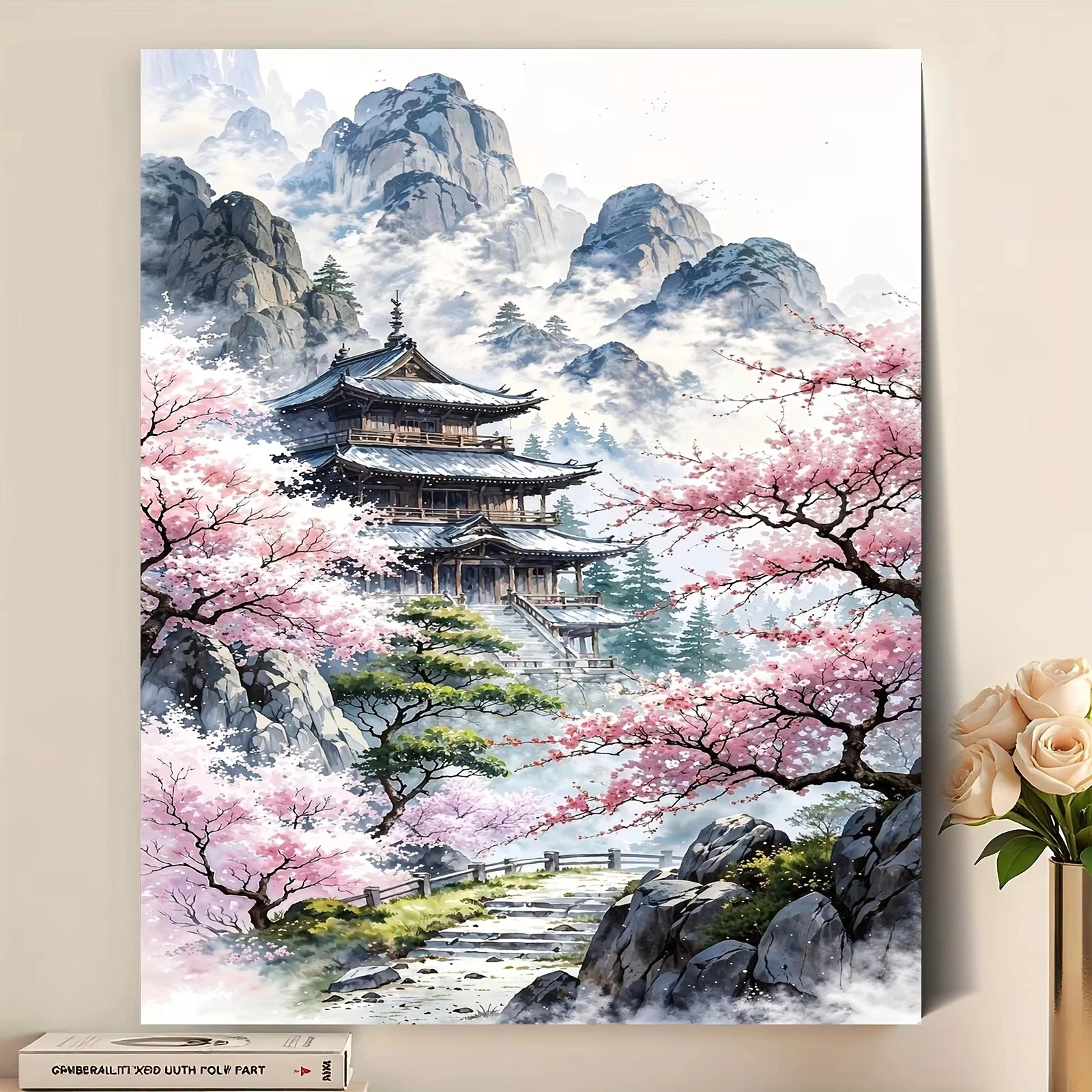 Japanese Lifestyle Movie - Olieverfschilderij op nummer Japanse stijl Oude