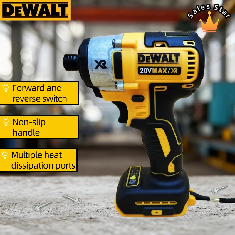 DEWALT DCD887 20V Rechargeable Electric Screwdriver: Compact & Brushless Power Tool (Tool Only)