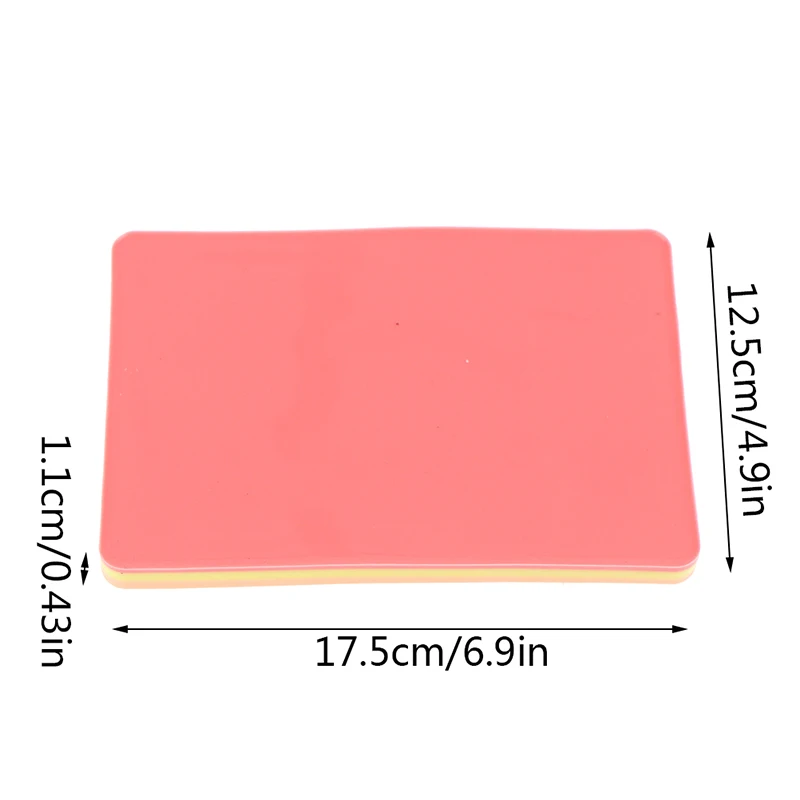 قابلة لإعادة الاستخدام الجراحية الطبية الممارسة الصدمة محاكاة الجروح التدريب نموذج تعليمي خياطة عدة وسادة سيليكون وهمية الجلد خياطة