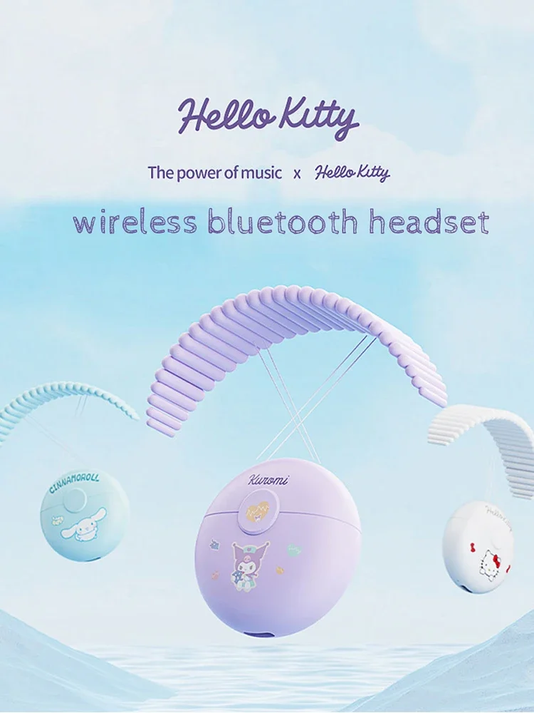 Sanrio TWS Bluetooth Earphones Hello Kitty Wireless Headset Kuromi Cinnamoroll Music Sport Touch Control Games Headphones Gifts