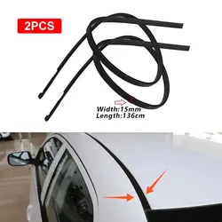 136cm 1Pair Left Right Side Car Roof Trim Molding Strips Rubber Fit for Toyota Corolla 2009 2010 2011 2012 2013 Black
