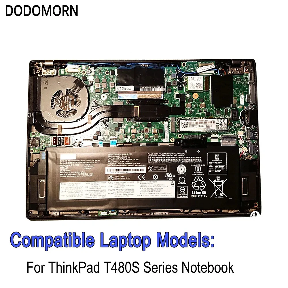 Batería L17L3P71 para ordenador portátil, pila para Lenovo ThinkPad T480S Series L17M3P71 L17M3P72 01AV478 01AV479 01AV480 SB10K97620 SB10K97621,