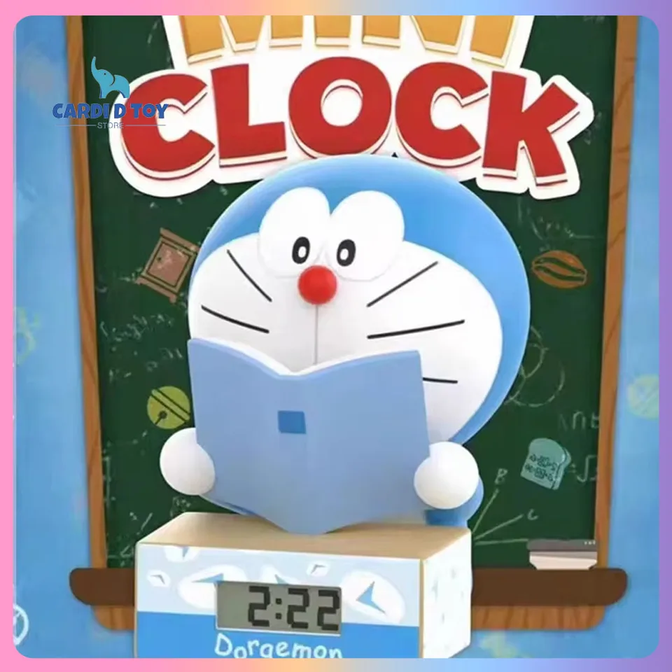 New Genuine Doraemon Classroom Clock Series Blind Box Ornament