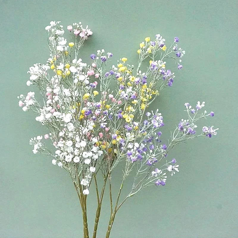 Künstliche Blumen Gypsophila Schleierkraut Hochzeits-Brautstrauß Weihnachts-Heimdekoration Künstliche Plastikpflanzen Feiertags-DIY-Geschenk