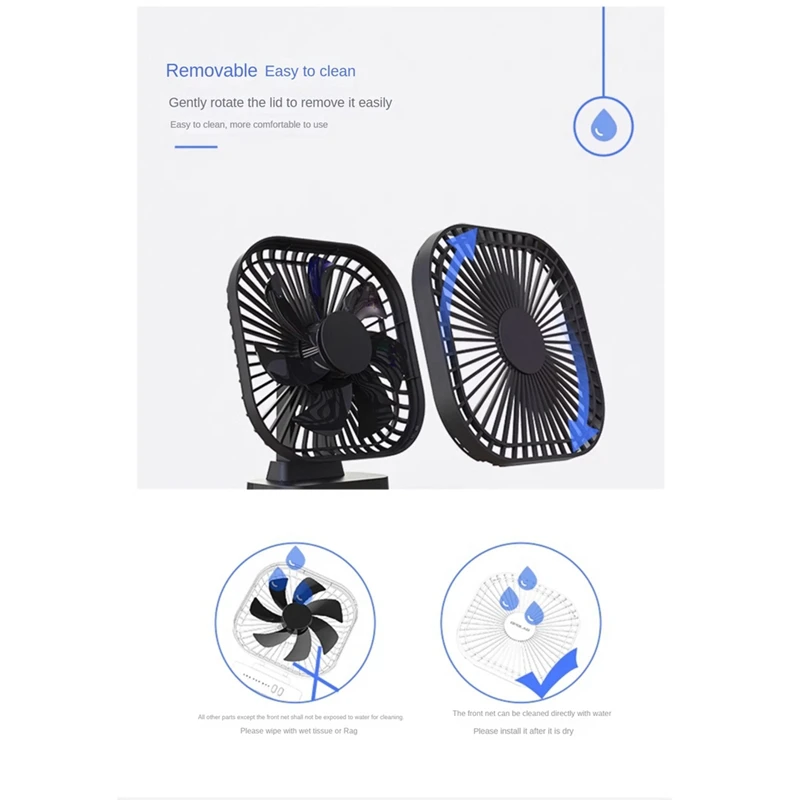 Mini ventilador de mesa usb recarregável ventilador de mesa com temporizador vento forte 3 velocidade 7 ventilador folha portátil silencioso escritório acampamento branco