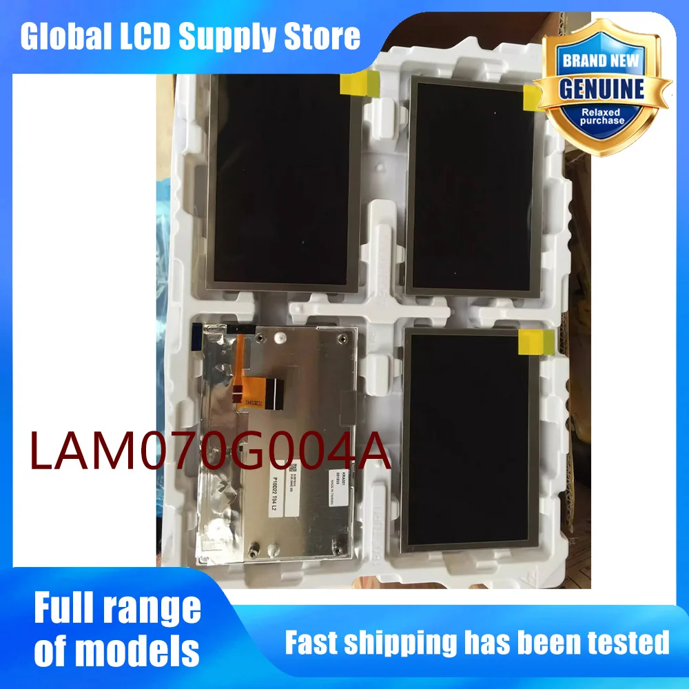 7 Inch LAM070G004A TFT LCD Display With Touch Screen Panel Replacement For Peugeot 208 Car GPS Navigation Audio System