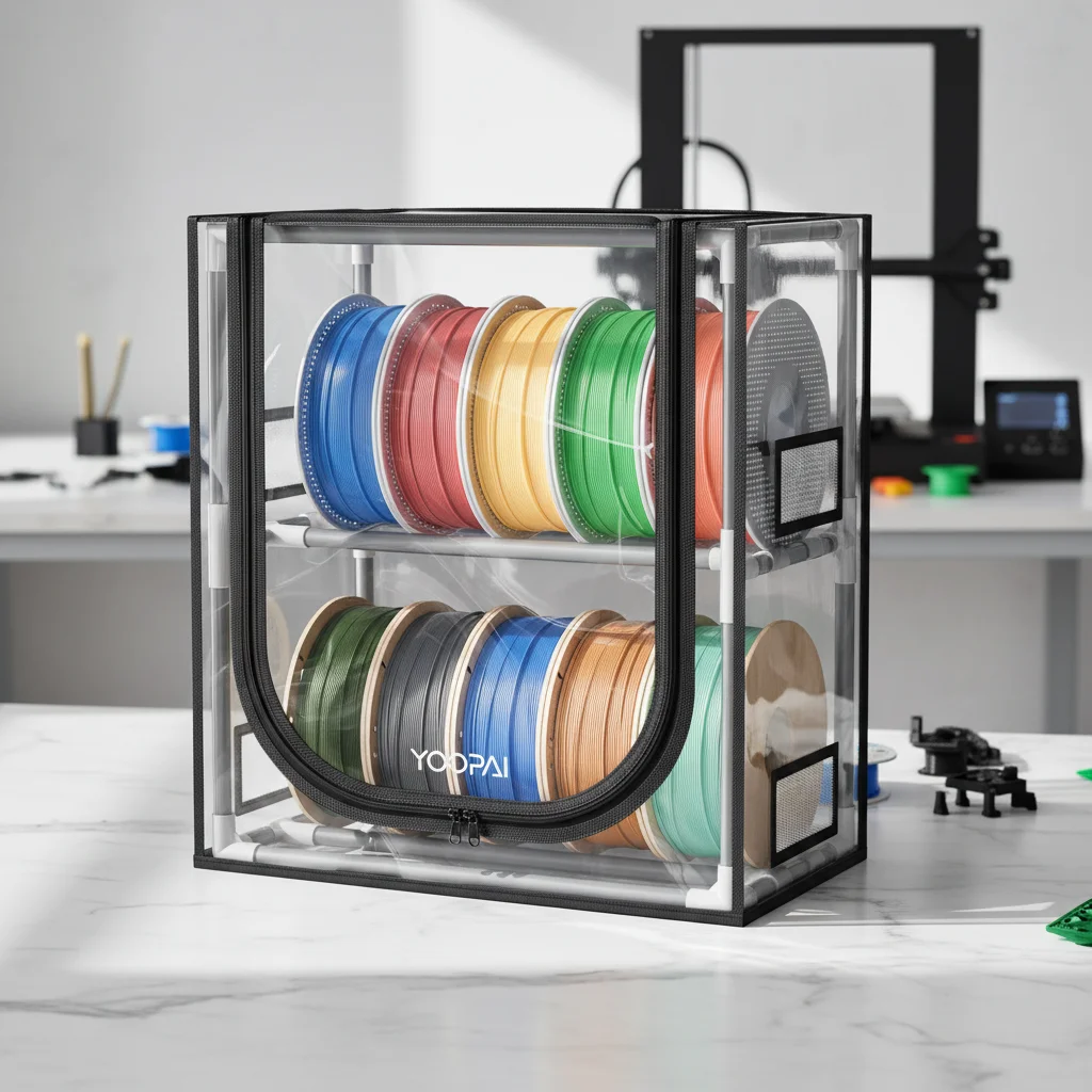3D-Drucker Filament-Aufbewahrungsbox Trockner Filament 10 Rollen/20 Rollen Wasserdicht und Staubdicht Platzsparende Filament-Tasche
