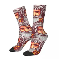 Linus Crazy Men's compression Socks Unisex Stardew Valley Street Style Pattern Printed Funny Novelty Happy Crew Sock Boys Gift