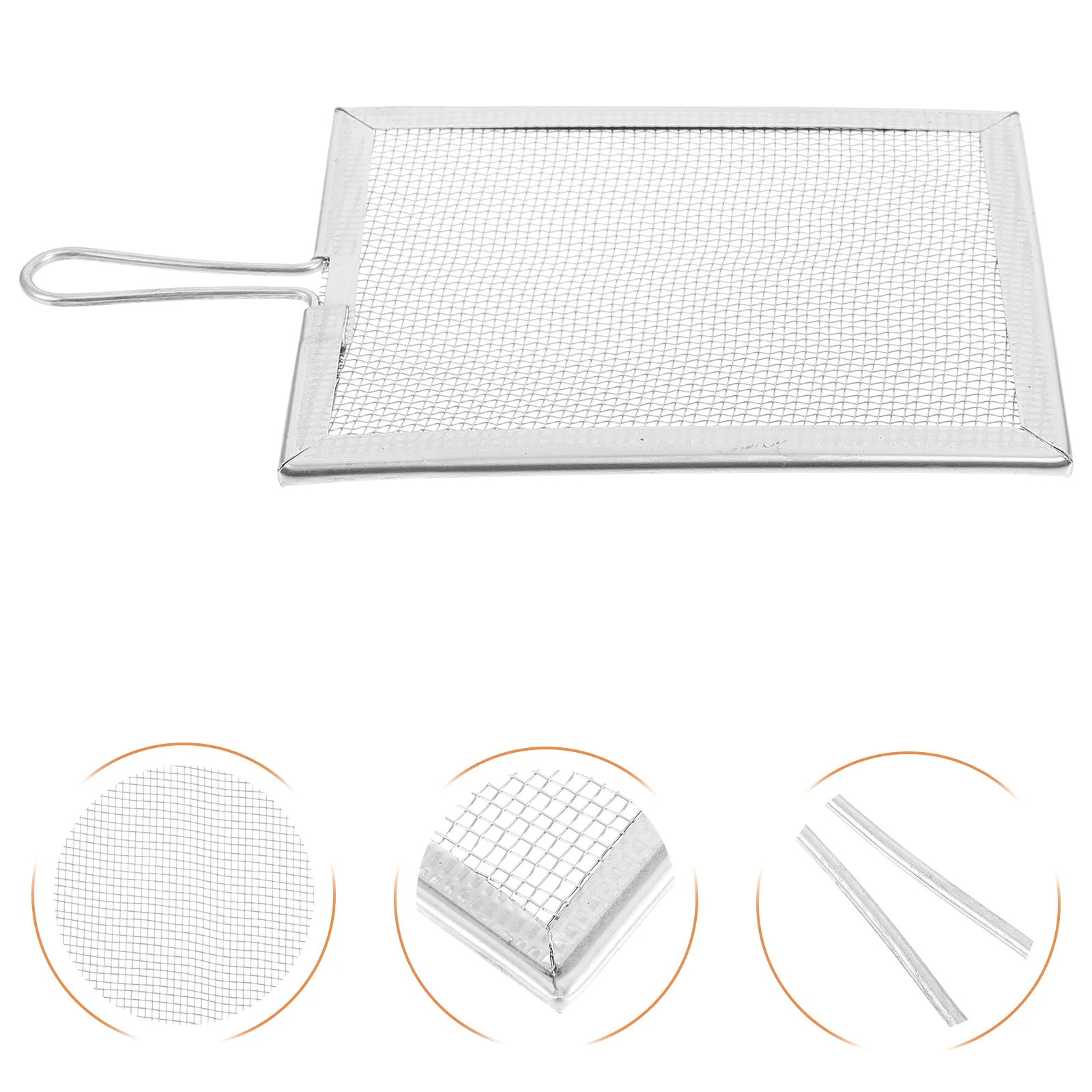 

Sieve Glaze Strainer Sifter for Rocks Stainless Steel Garden Riddle Filter Mesh