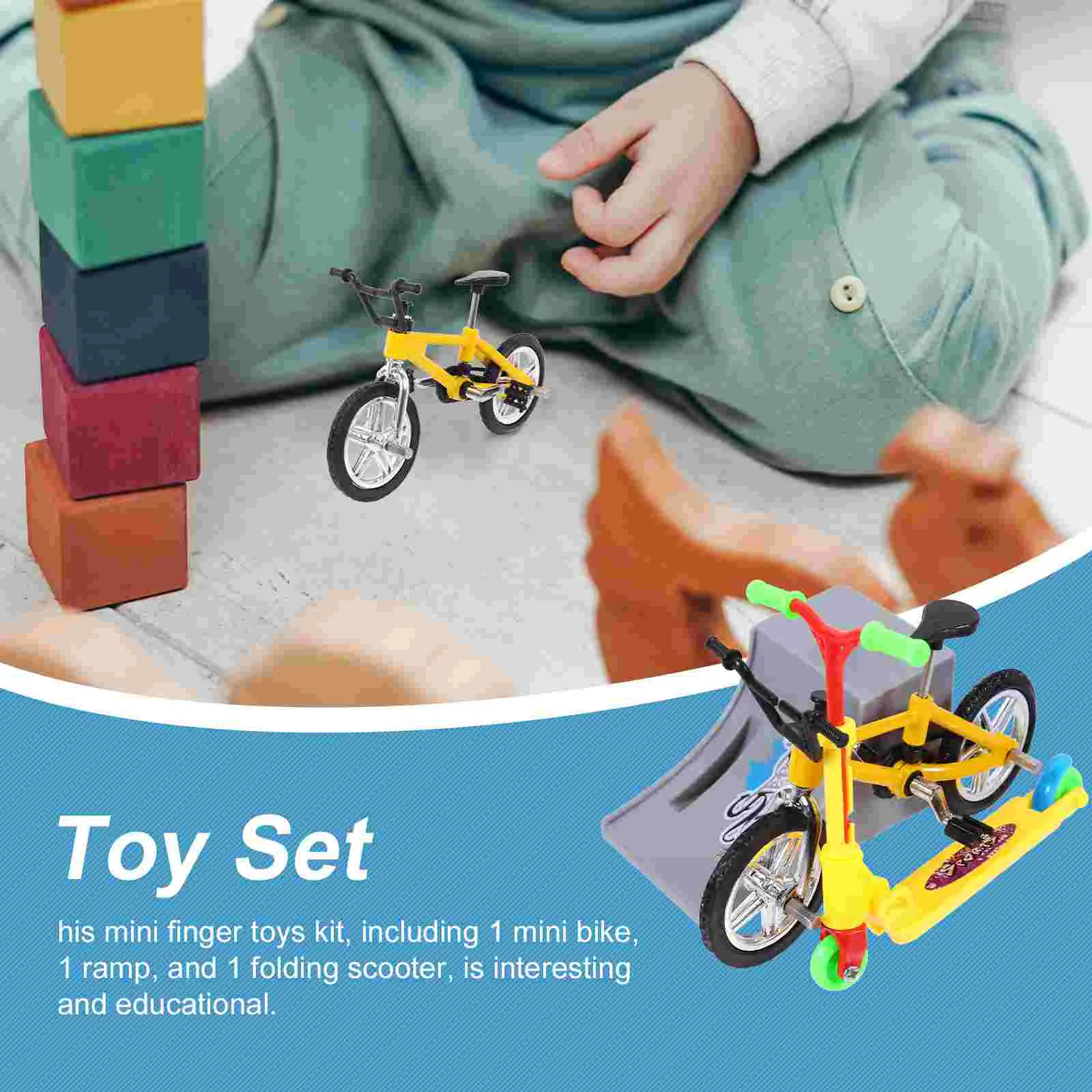 Mini Skateboards for Kids Finger Bike Bikes Toy Sports Toys Bicycle Aluminum Alloy