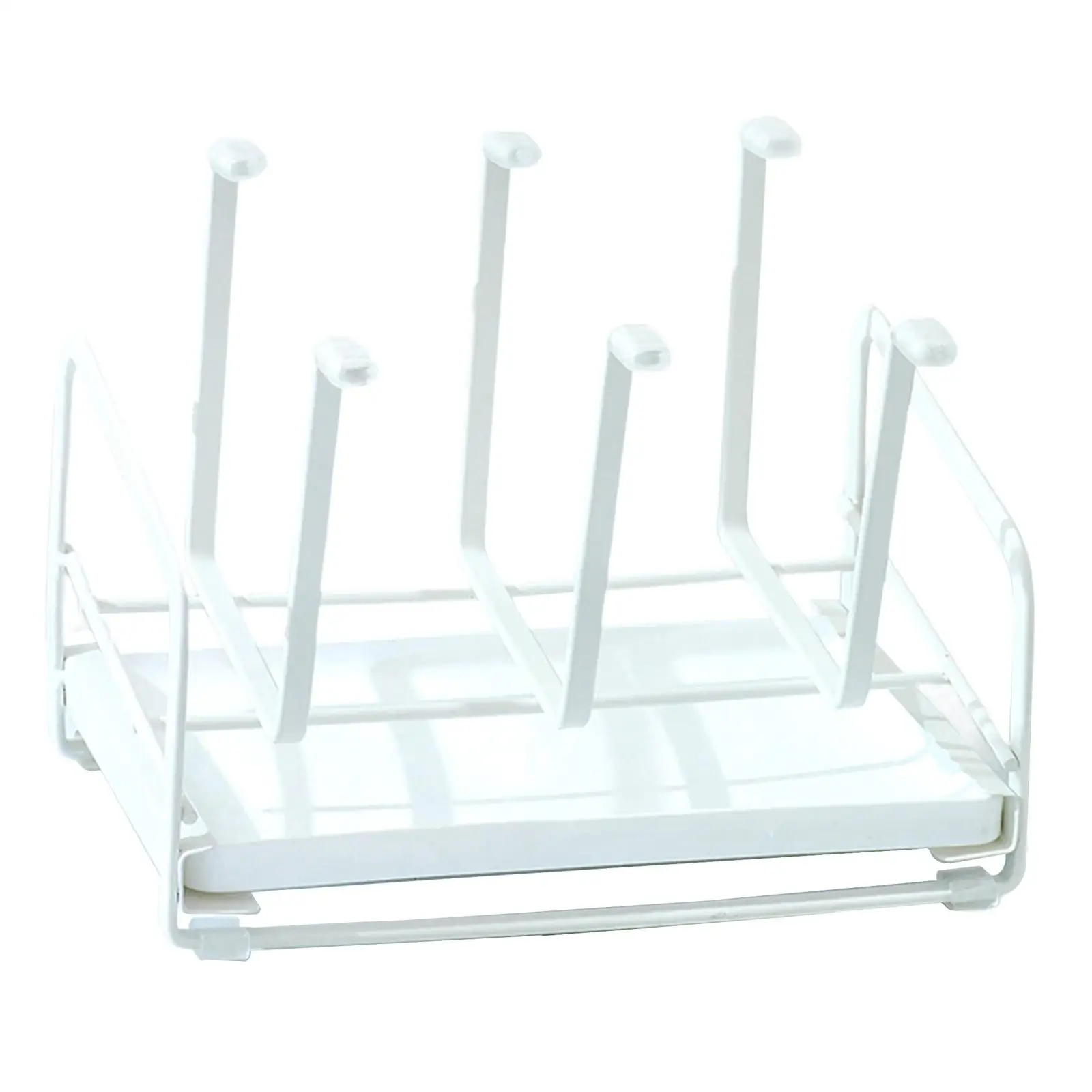 

Bottle Drainer Stand 6 Cup Holder Hanger Glass Cup Stand Spacing Mug Cup Rack for Restaurant Home Countertop Cabinet Living Room
