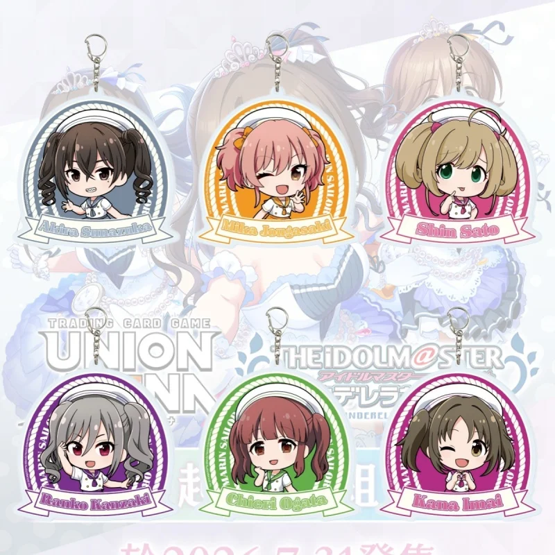 Акриловые брелоки-подвески THE IDOLM@STER CINDERELLA GIRLS с персонажами Узукой Рин и Мио Минами, аксессуары для сумок, украшения, подарки