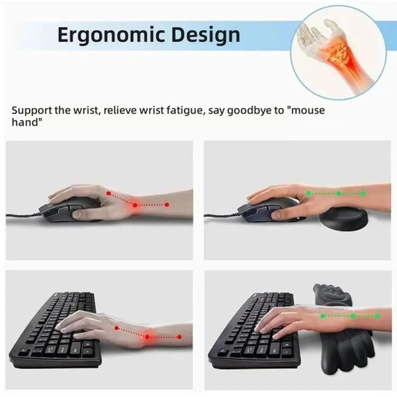 2026 New-Ergonomic Keyboard Wrist Rest With Wrist Support Angel Design For Office For Computer Gaming Keyboard Accessories