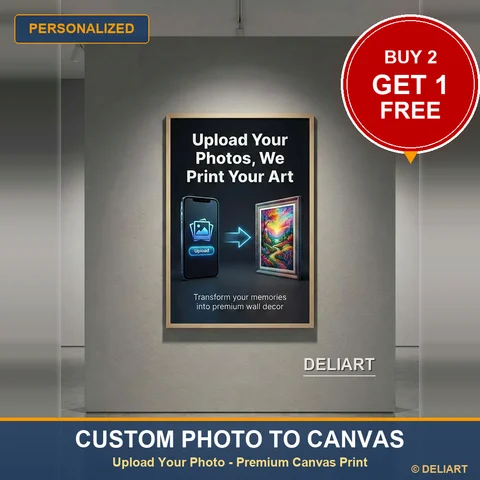 1/3pcs Personalized Custom Canvas Print Photo Custom Poster Wall Art Family Pet Memorial Anime Wedding Birthday Gift Unframed