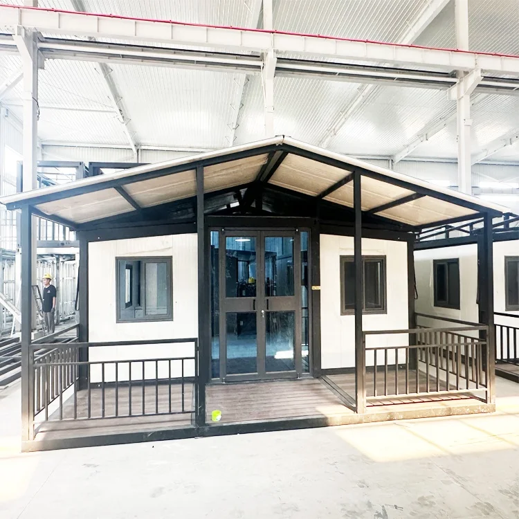 Foldable Tiny Cabin Folding Container House Customized Thermal Resistant Prefab Building for Forest Hunting Lodge Off Grid Sale