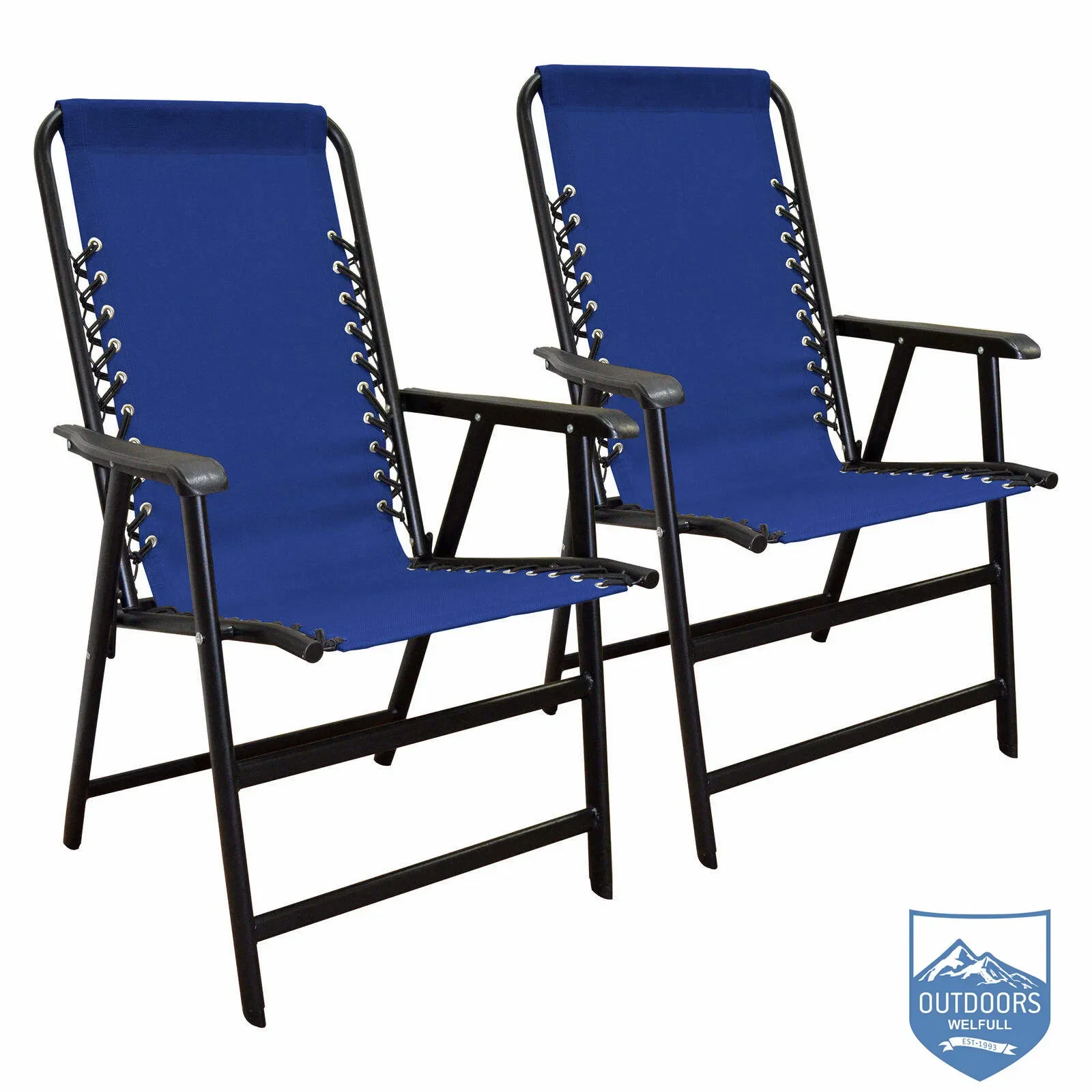 

Durable Steel Frame Mesh Outdoor Suspension Folding Patio Lounge Chair Portable Garden Loungers Chair