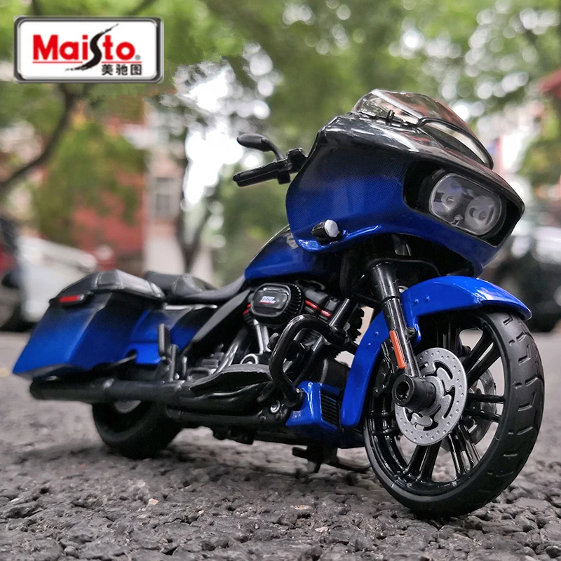 Maisto 1:18 Harley 2018 CVO Road Glide Alloy Sports Motorcycle Model Metal Street Racing Motorcycle Model Simulation Kids Gifts