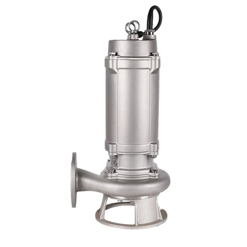 WQAS Macerating Submersible Sewage Pump, 220V/380V High Power for Septic Tank Use