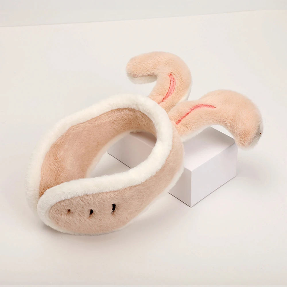 

Creative Plush Rabbit Ear Warm Earmuffs Soft Hair Bands Ear Cover Keep Warm Cold Protection Windproof Ear Cap Adult/Kids