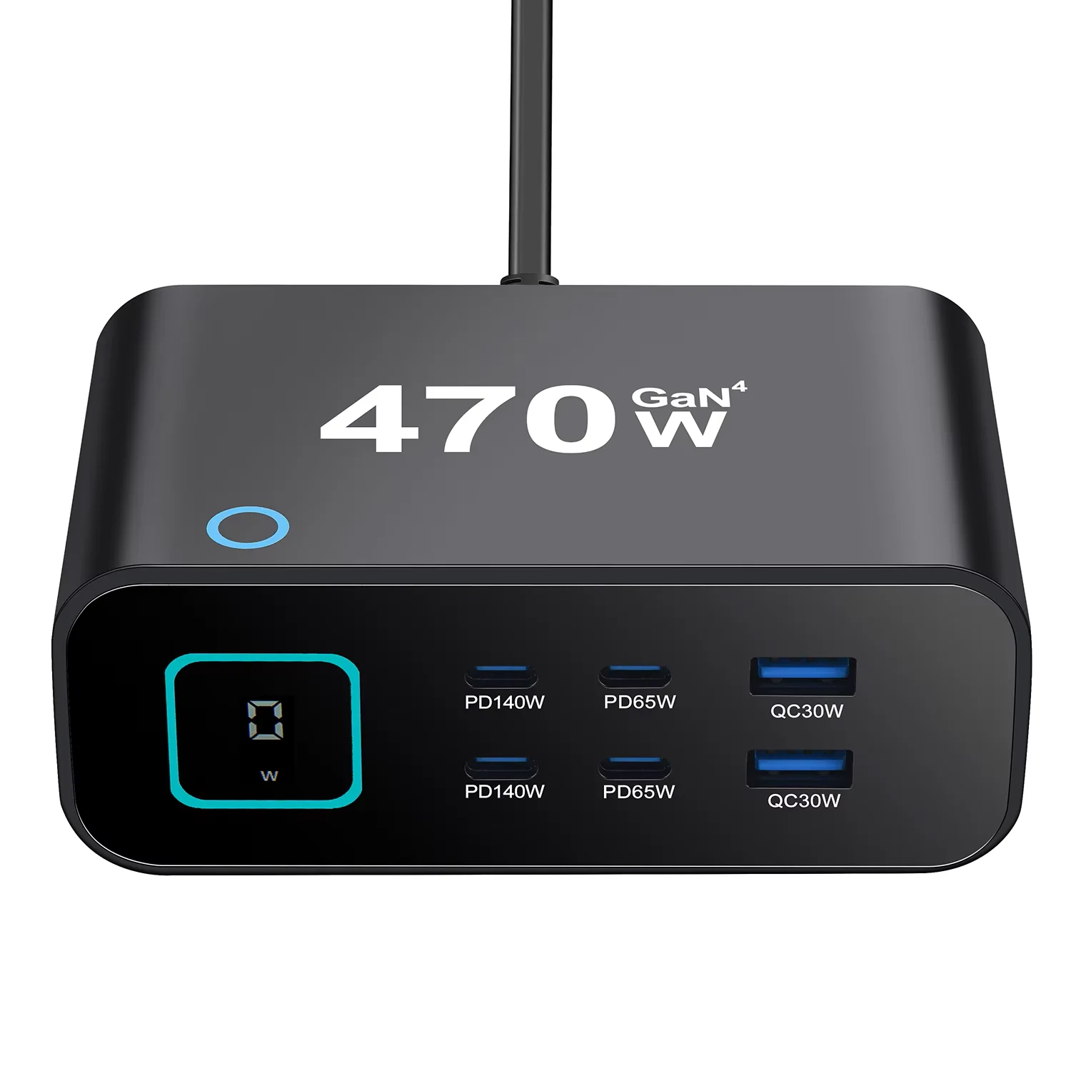 セール中-新型-470w-gan-デスクトップ充電器-30-usb-c-pd-6ポート-4c2a-急速充電-超携帯設計-スマホ・タブレット対応