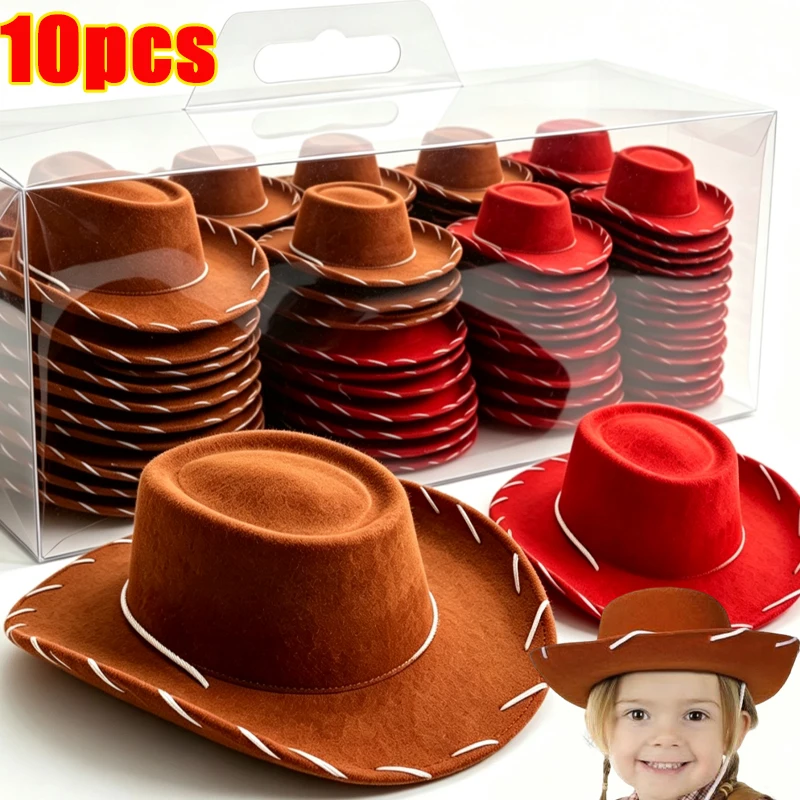 Cowboy Western Hats and Bandanas for Kids Costume Hat Accessories for Toddler Child Theme Birthday Party Halloween Costume Dress