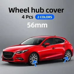 4pcs 56mm Wheel Center Cap Logo Hub Cover Badge Emblem For Mazda 6 3 CX5 2 CX7 Demio Atenza Axela MX30 CX30 CX3 CX9 MX5 RX8 RX7