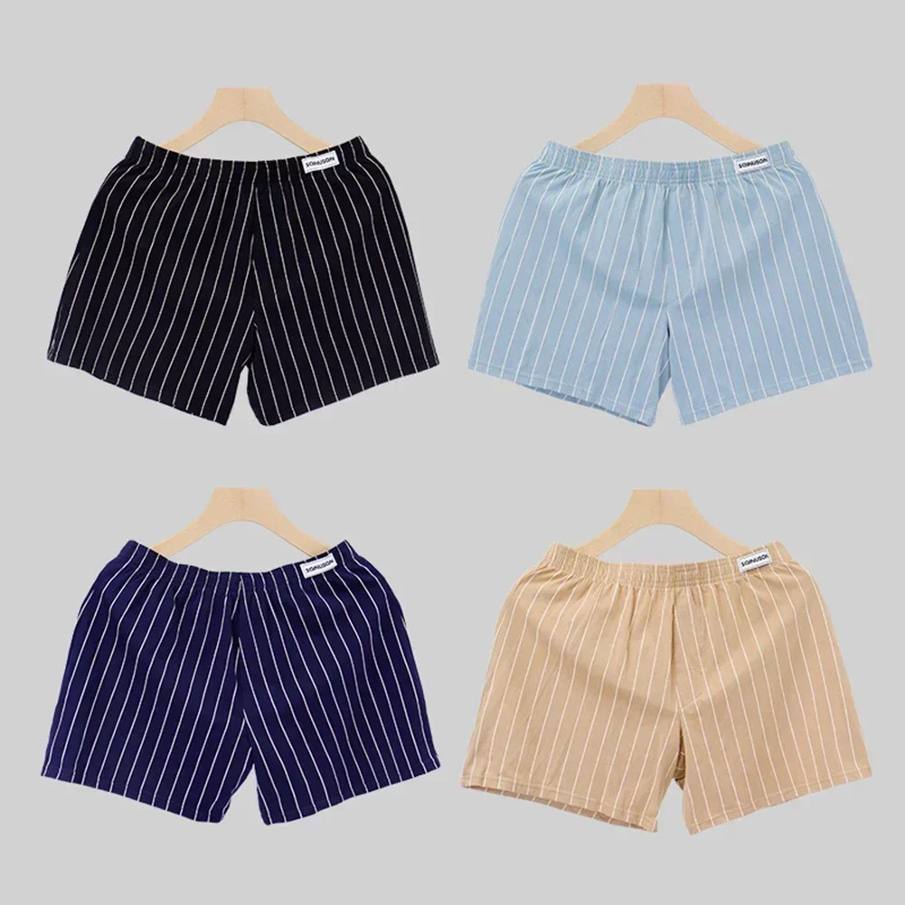 Men's Stripe Patterned Arrow Pants Made from Cotton Ideal for Comfort at Home or the Beach Multiple Color Variants Available - Image 5