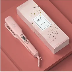 Vivid & Vogue Ceramic Middle Volumizing Hair Iron, Negative ion Fluffy Corn Iron Curler , Corrugated Hair Crimper Flat Iron