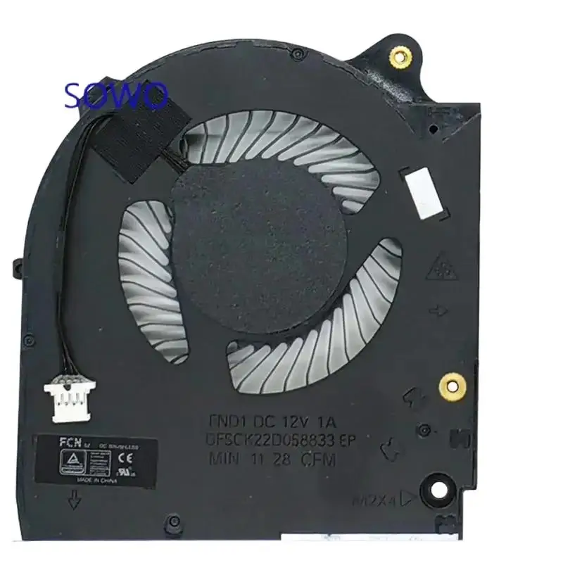 WYORESY Новый вентилятор процессора и графического процессора для ноутбука Dell Alienware M15 R5 M15 R6 M15 Ryzen R5 M15 Ryzen R6 2021 Series DC12V 0.31A Вентилятор @