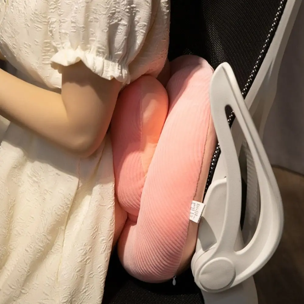 

Double-sided Flower Office Nap Pillow Super Soft Plush&Ice Silk Bear Pillow Stuffed Toy Cartoon Support Sunmer Nap Pillow