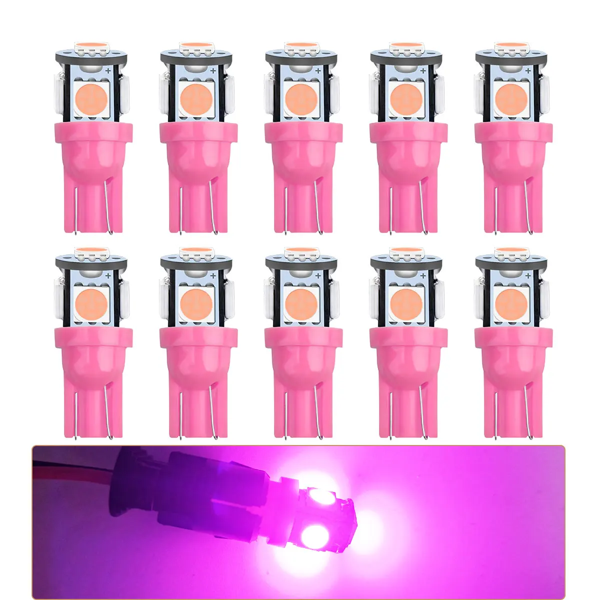 Alle Farben Optionen Superhelle 5050 LED 5SMD W5W T10 WY5W 192 194 168 Autolampen für Kfz-Blinker Lesebremslicht