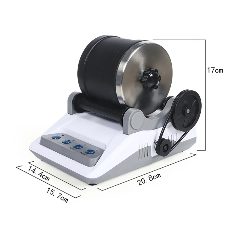 Imagem -05 - Electric Rock Tumbler Toy Kit com Pedras Preciosas Ásperas Grãos de Polimento para Adultos e Crianças Máquina de Polimento Faça Você Mesmo 110 v 220v
