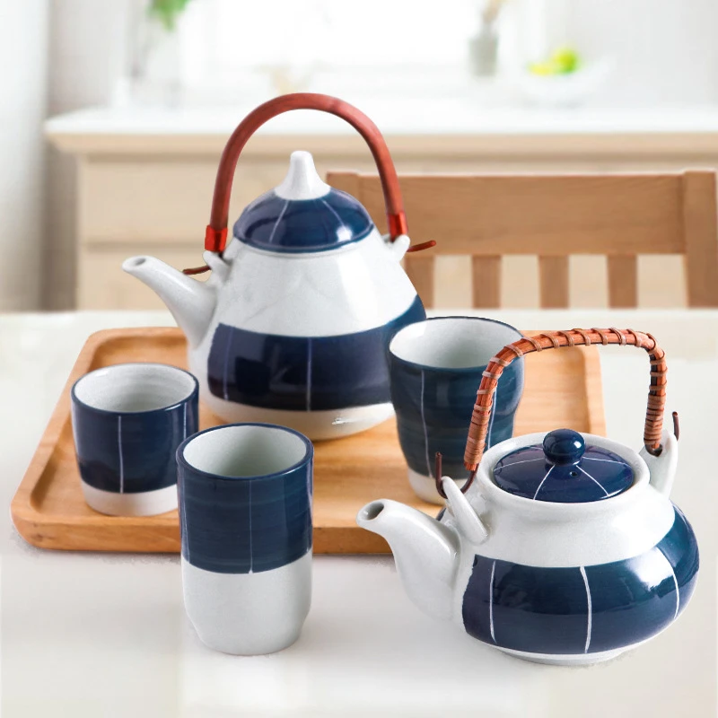 

Japanese Creative Ceramic Teapot Porcelain Water Cup Not A Set Large Capacity Water Bottle Household Drinkware Waterware 1pcs