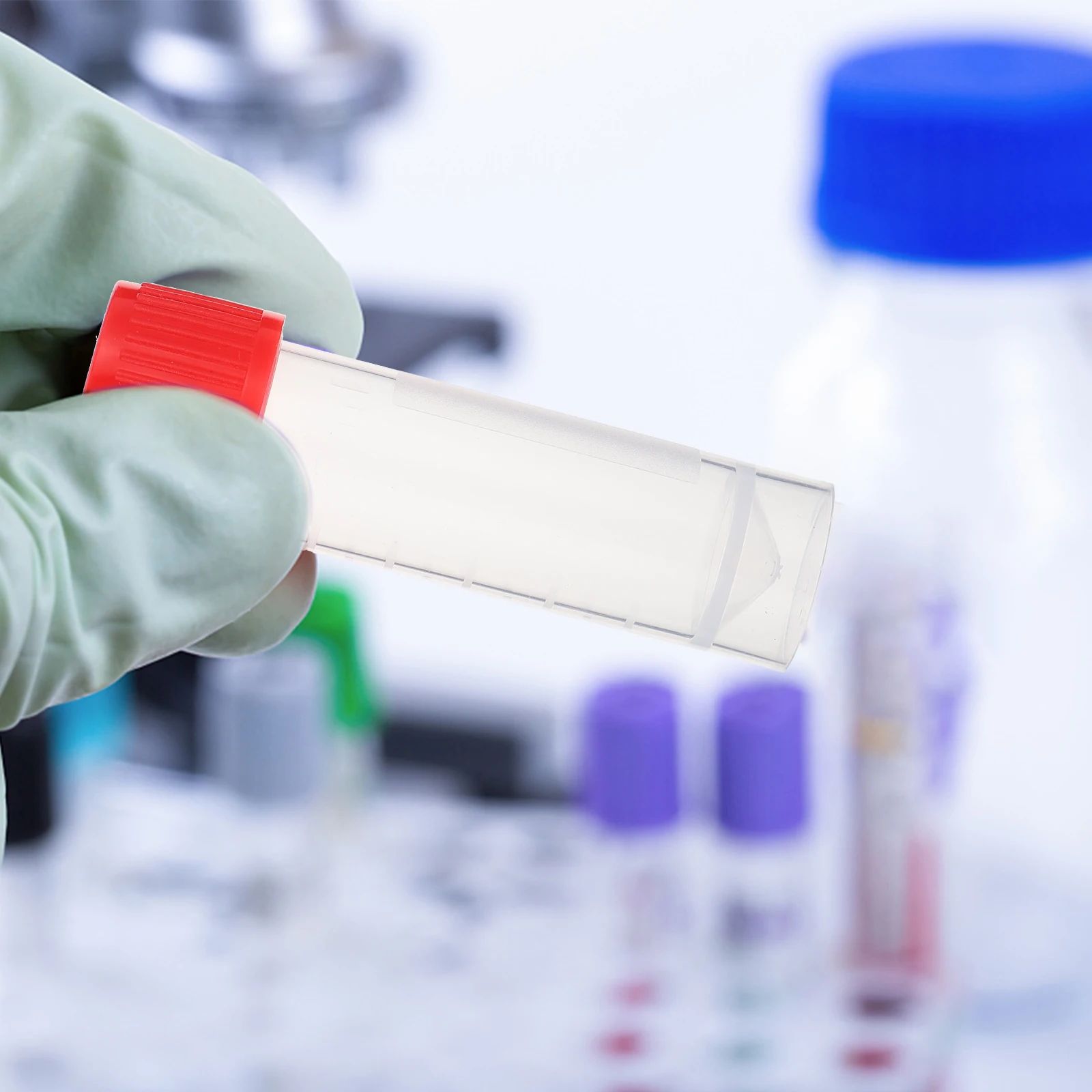 

20Pcs Plastic Centrifuge Tube Leakproof Hospital Sampling Tube for Storage and Blood Collection Centrifuge Test Tube,